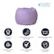 Flash Furniture Bean Bag Chair, 30 in W 30" L 18" H DG-BEAN-SMALL-DOT-PUR-GG - alternate 3